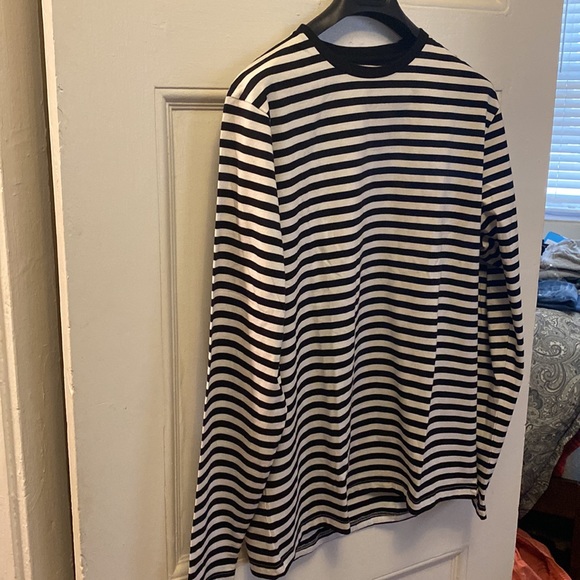 Denim & Flower Black & White stripe long sleeve jersey - Picture 6 of 12